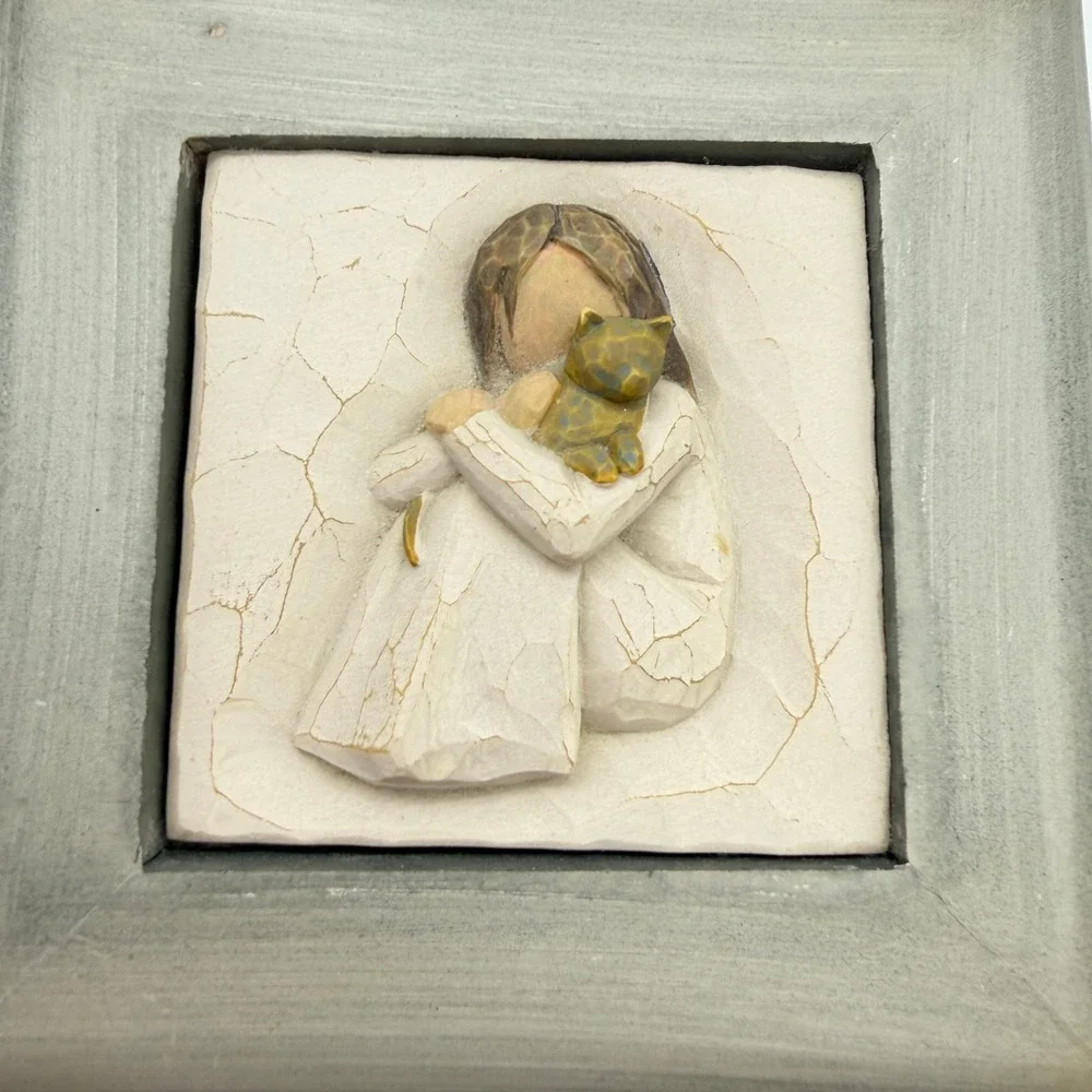 Willow Tree Kindness Memory Box Susan Lordi Girl with Cat Keepsake Jewelry Box